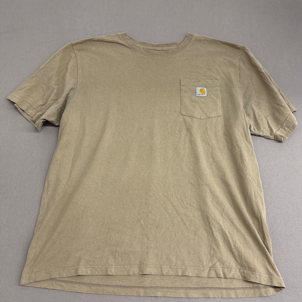 Carhartt Mens K87 Loose Fit Heavyweight Pocket T-Shirt Tan XL